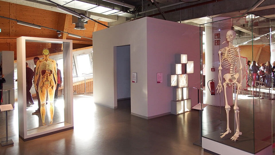 Ein RiBox Raum im Raum in einer Ausstellung